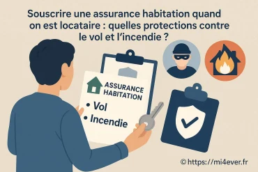 Souscrire une assurance habitation quand on est locataire : quelles protections contre le vol et lâincendie ?