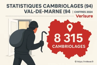 Statistiques des cambriolages dans le Val-de-Marne en 2024
