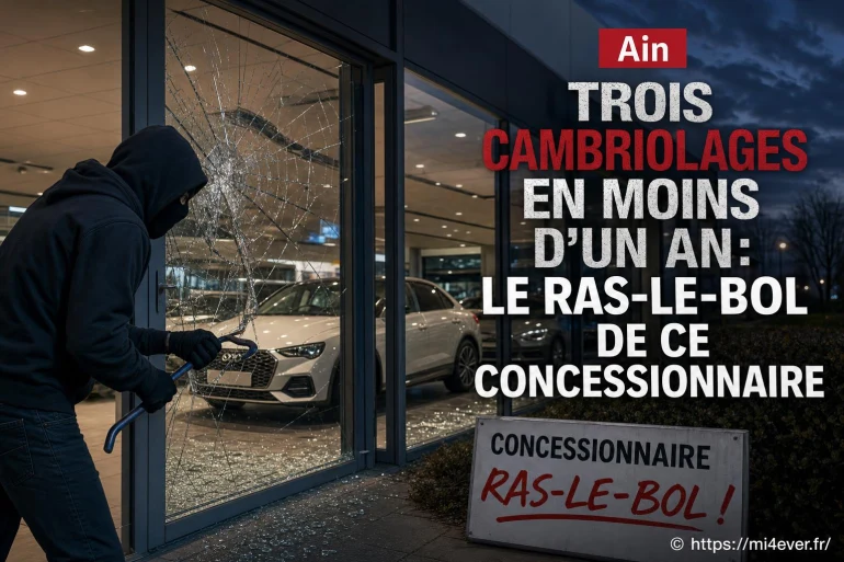 Ain trois cambriolages en moins d’un an : le ras-le-bol d’un concessionnaire