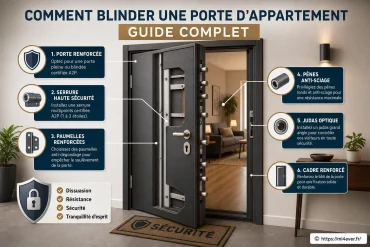 Comment blinder une porte d’appartement : guide complet pour renforcer votre sécurité