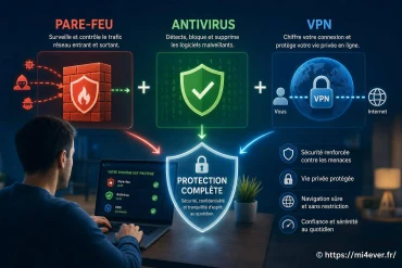 Pare-feu, antivirus, VPN : quelles différences et comment les utiliser ensemble ?