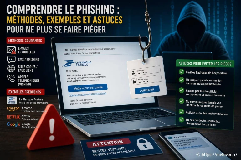 Comprendre le phishing : méthodes efficaces, exemples concrets et astuces pour ne plus se faire piéger