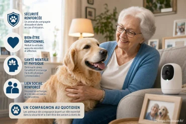 Le rôle des animaux de compagnie dans la sécurité et le bien-être des seniors à domicile