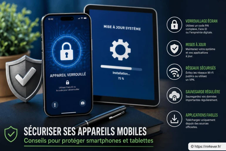 Sécuriser ses appareils mobiles : conseils pour protéger smartphones et tablettes