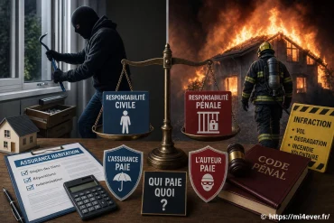 Responsabilité civile et pénale : qui paie après un cambriolage ou un incendie ?