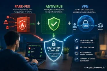 Pare-feu, antivirus, VPN : quelles différences et comment les utiliser ensemble ?