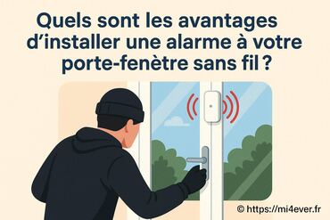 Avantages d’installer une alarme porte et fenêtre sans fil