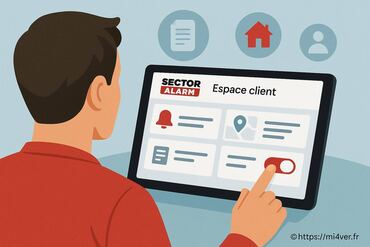 Espace client Sector Alarm : quelles sont les fonctionnalités disponibles ?