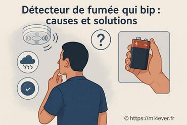 Détecteur de fumée qui bip : quelles sont les causes et comment y remédier ?