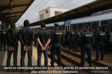 Après un cambriolage dans une gare SNCF, plus de 50 gendarmes mobilisés pour arrêter un trio de malfaiteurs