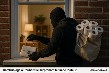 Cambriolage à Roubaix en 2025 : le surprenant butin du cambrioleur de 30 ans