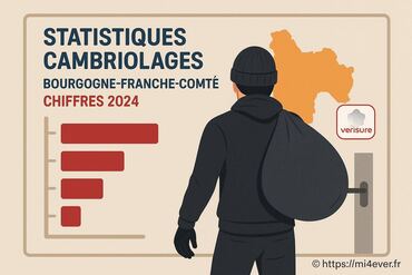 Statistiques des cambriolages en Bourgogne-Franche-Comté en 2025