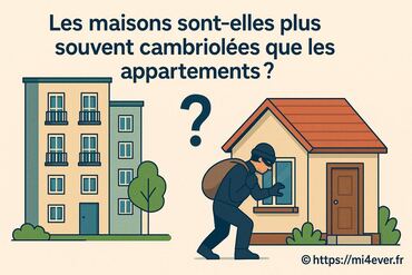Les maisons sont-elles plus souvent cambriolées que les appartements en 2025
