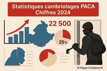 Statistiques des cambriolages en PACA en 2025 : chiffres clés et prévention