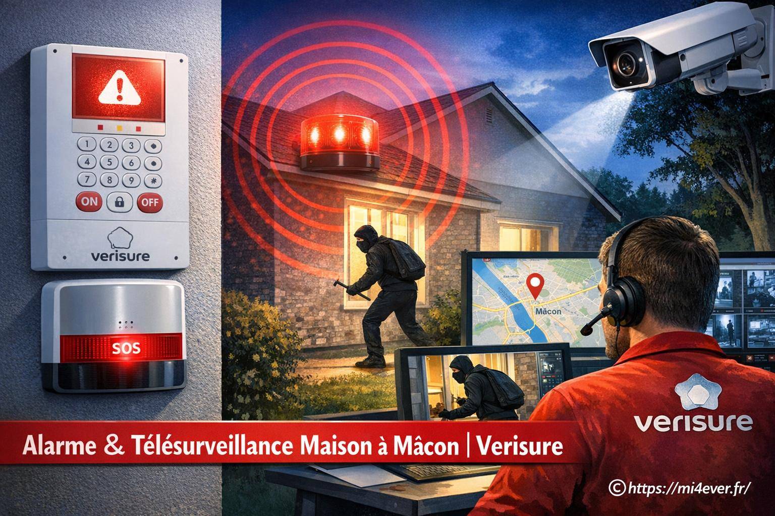 Alarme et télésurveillance maison à Mâcon : sécurité et tranquillité assurées