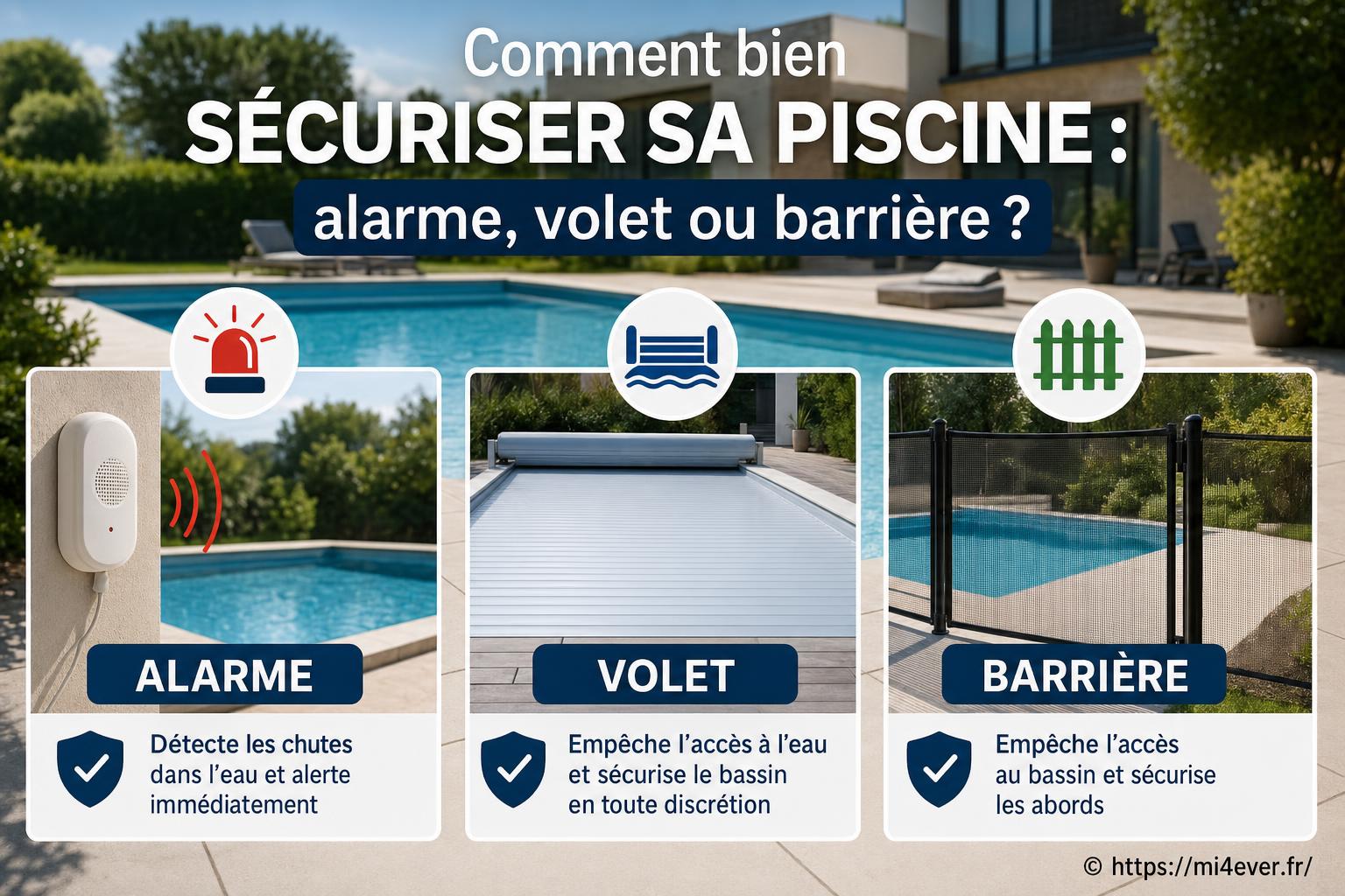 Comment bien sécuriser sa piscine : alarme, volet ou barrière ?