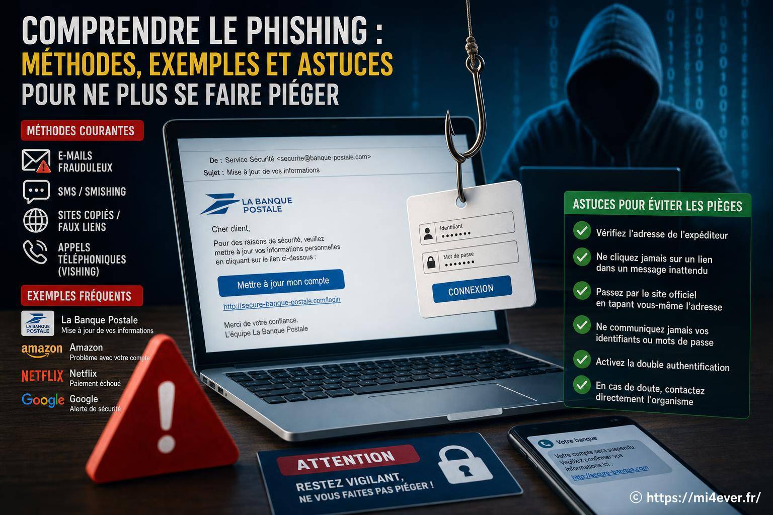Comprendre le phishing : méthodes efficaces, exemples concrets et astuces pour ne plus se faire piéger